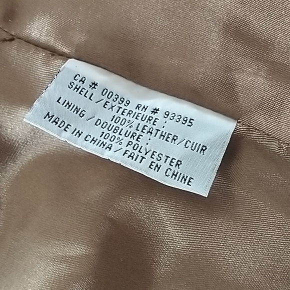 Nuage cGc Collection. Classic Tan Leather Jacket M - Picture 8 of 13